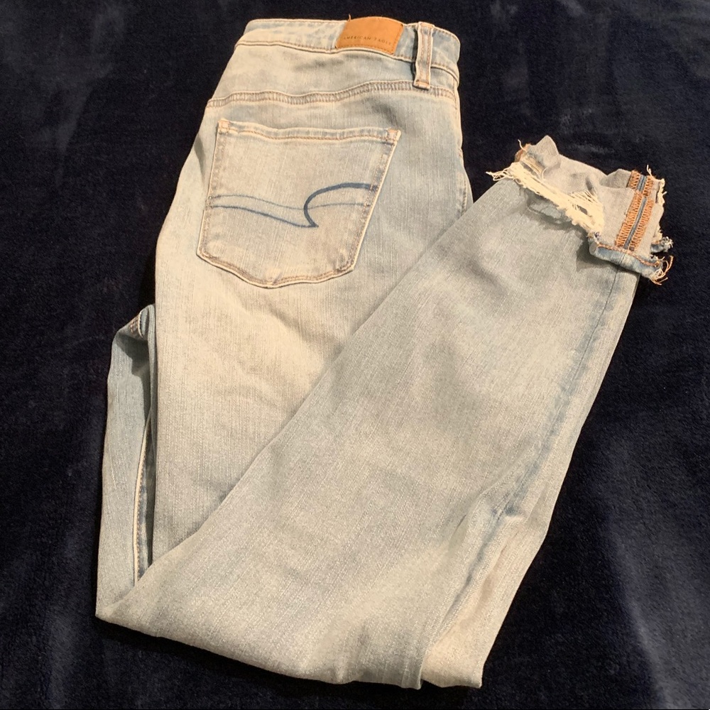 American eagle super hi rise jegging jeans